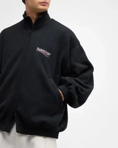 Balenciaga Men 's Political Campaign Zip-Up Jacket | Thumbnail 6 Balenciaga Men 's Political Campaign Zip-Up Jacket | Thumbnail 6
