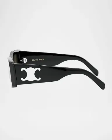 Celine Men's Triomphe Rectangular Acetate Sunglasses | Thumbnail 4 Celine Men's Triomphe Rectangular Acetate Sunglasses | Thumbnail 4