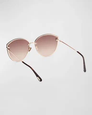 Tom Ford Evangeline Metal Cat-Eye Sunglasses | Thumbnail 2 Tom Ford Evangeline Metal Cat-Eye Sunglasses | Thumbnail 2