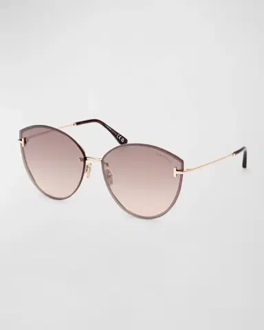 Tom Ford Evangeline Metal Cat-Eye Sunglasses | Thumbnail 3 Tom Ford Evangeline Metal Cat-Eye Sunglasses | Thumbnail 3