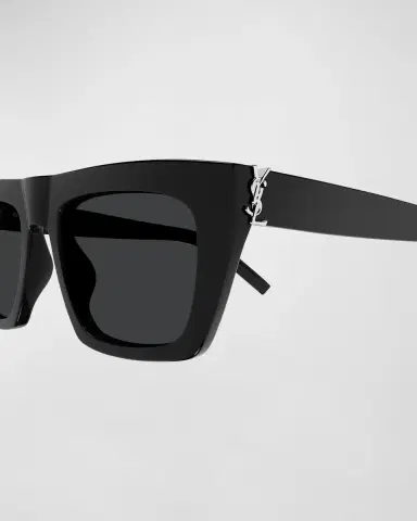Saint Laurent YSL Acetate Flat-Top Rectangle Sunglasses | Thumbnail 2 Saint Laurent YSL Acetate Flat-Top Rectangle Sunglasses | Thumbnail 2