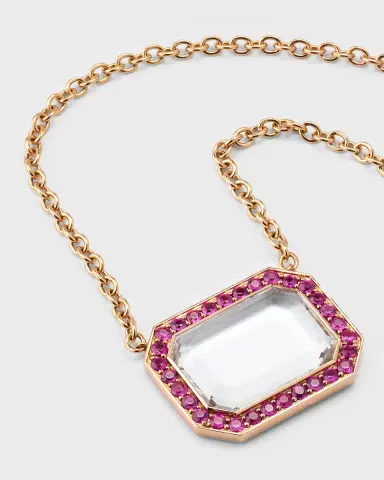 Walters Faith 18K Rock Crystal Octagonal Pendant Necklace | Thumbnail 2 Walters Faith 18K Rock Crystal Octagonal Pendant Necklace | Thumbnail 2