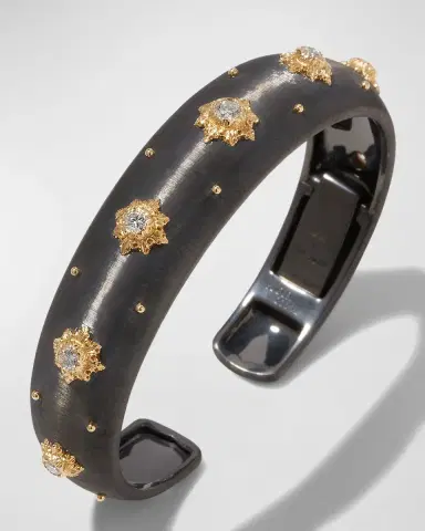 Buccellati Macri 18K Gold Diamond Cuff Bracelet | Thumbnail 2 Buccellati Macri 18K Gold Diamond Cuff Bracelet | Thumbnail 2