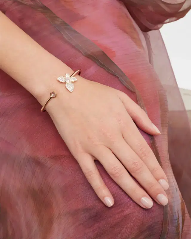 Happy Butterfly 18K Rose Gold Diamond Bracelet Happy Butterfly 18K Rose Gold Diamond Bracelet