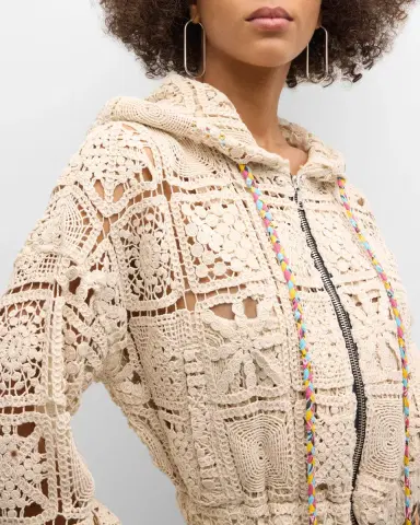 Coût De La Liberté Gina Cropped Zip Hoodie | Thumbnail 5 Coût De La Liberté Gina Cropped Zip Hoodie | Thumbnail 5