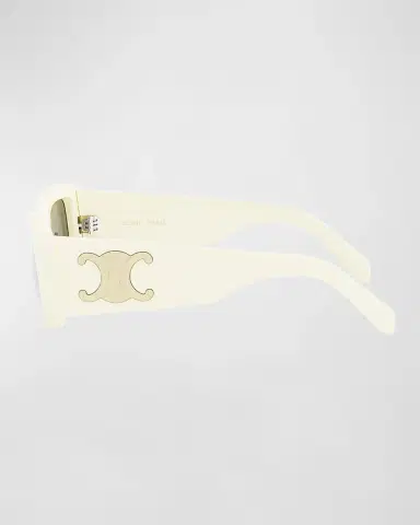 CELINE Triomphe Acetate Rectangle Sunglasses | Thumbnail 3 CELINE Triomphe Acetate Rectangle Sunglasses | Thumbnail 3
