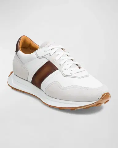 Magnanni Men 's Romero II Leather and Suede Low-Top Sneakers | Thumbnail 3 Magnanni Men 's Romero II Leather and Suede Low-Top Sneakers | Thumbnail 3