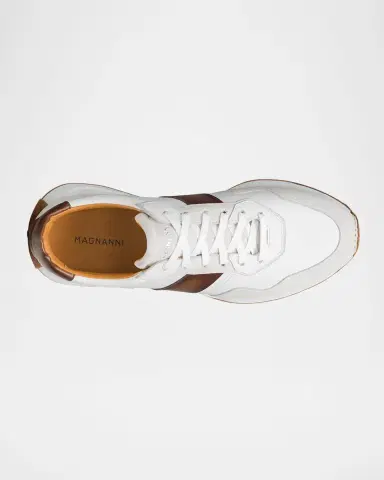 Magnanni Men 's Romero II Leather and Suede Low-Top Sneakers | Thumbnail 4 Magnanni Men 's Romero II Leather and Suede Low-Top Sneakers | Thumbnail 4