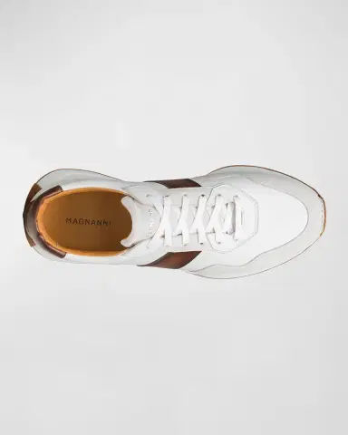Magnanni Men 's Romero II Leather and Suede Low-Top Sneakers | Thumbnail 6 Magnanni Men 's Romero II Leather and Suede Low-Top Sneakers | Thumbnail 6