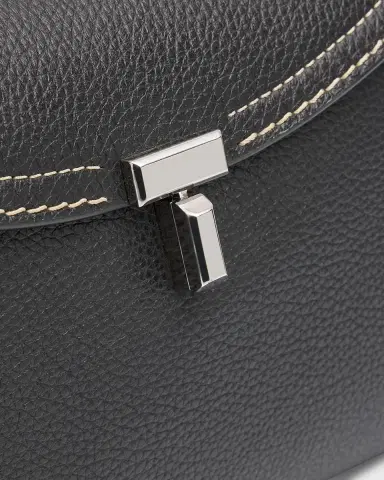 Toteme T-Lock Clutch Bag in Pebble Grain Leather | Thumbnail 6 Toteme T-Lock Clutch Bag in Pebble Grain Leather | Thumbnail 6