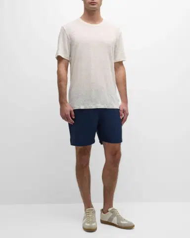 Onia Men 's Air Linen Pull-On Shorts | Thumbnail 2 Onia Men 's Air Linen Pull-On Shorts | Thumbnail 2