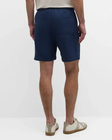 Onia Men 's Air Linen Pull-On Shorts | Thumbnail 3 Onia Men 's Air Linen Pull-On Shorts | Thumbnail 3