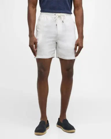Onia Men 's Air Linen Pull-On Shorts | Thumbnail 9 Onia Men 's Air Linen Pull-On Shorts | Thumbnail 9