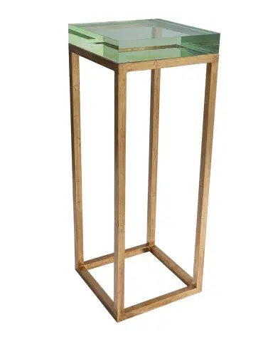 Port 68 Drake Acrylic & Gold Leaf Accent Table | Thumbnail 1 Port 68 Drake Acrylic & Gold Leaf Accent Table | Thumbnail 1