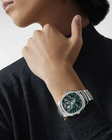 PIAGET Polo 42mm Stainless Steel Green Skeleton Watch | Thumbnail 2 PIAGET Polo 42mm Stainless Steel Green Skeleton Watch | Thumbnail 2
