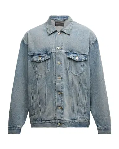 Balenciaga Men's Oversized Denim Jacket | Thumbnail 1 Balenciaga Men's Oversized Denim Jacket | Thumbnail 1