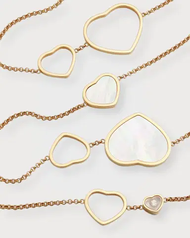 Chopard Happy Hearts 18K Rose Gold Mother-of-Pearl Station Necklace | Thumbnail 2 Chopard Happy Hearts 18K Rose Gold Mother-of-Pearl Station Necklace | Thumbnail 2