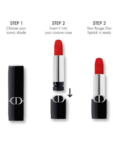 Dior Rouge Velvet Lipstick Refill | Thumbnail 3 Dior Rouge Velvet Lipstick Refill | Thumbnail 3