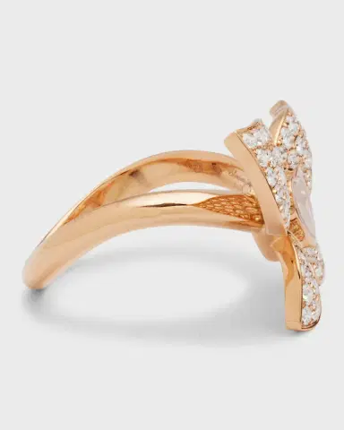 Chopard Happy Butterfly 18K Rose Gold Diamond Ring | Thumbnail 3 Chopard Happy Butterfly 18K Rose Gold Diamond Ring | Thumbnail 3