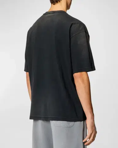 Diesel Men's T-WASH-N Logo Applique T-Shirt | Thumbnail 3 Diesel Men's T-WASH-N Logo Applique T-Shirt | Thumbnail 3