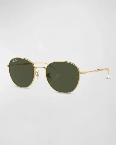 Ray-Ban Sleek Metal Round Sunglasses, 55MM | Thumbnail 3 Ray-Ban Sleek Metal Round Sunglasses, 55MM | Thumbnail 3