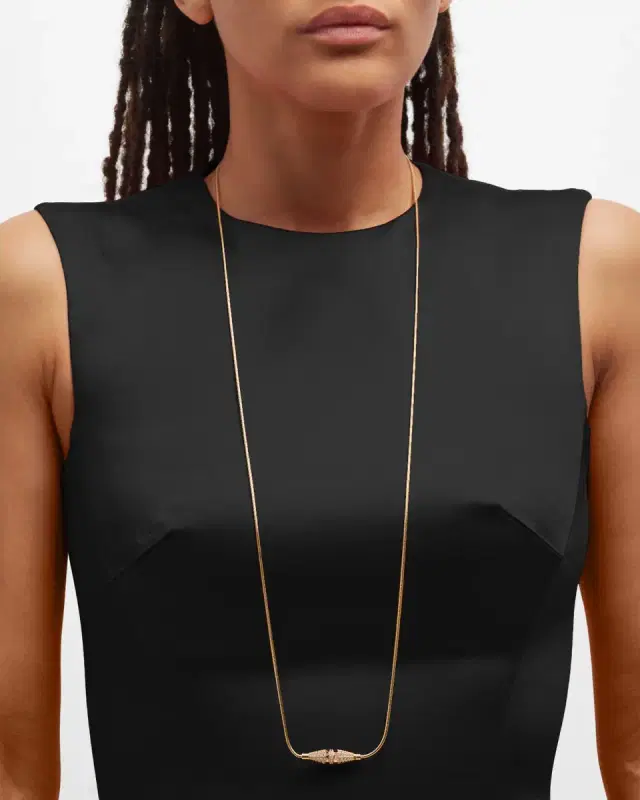 Jack de 18K Yellow Gold Full Diamond Necklace Jack de 18K Yellow Gold Full Diamond Necklace