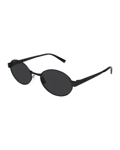 Saint Laurent Logo Metal Oval Sunglasses | Thumbnail 1 Saint Laurent Logo Metal Oval Sunglasses | Thumbnail 1