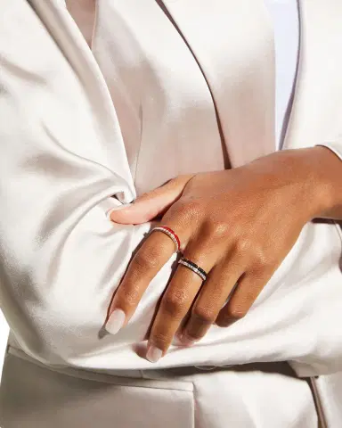 Boucheron Quatre 18K Pink & White Gold Red Edition Diamond Ring | Thumbnail 5 Boucheron Quatre 18K Pink & White Gold Red Edition Diamond Ring | Thumbnail 5