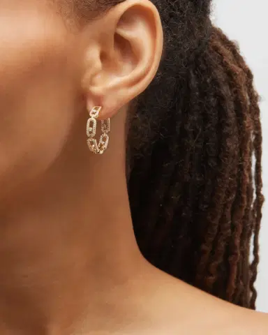 Messika MOVE LINK 18K YELLOW GOLD DIAMOND HOOP EARRINGS | Thumbnail 4 Messika MOVE LINK 18K YELLOW GOLD DIAMOND HOOP EARRINGS | Thumbnail 4