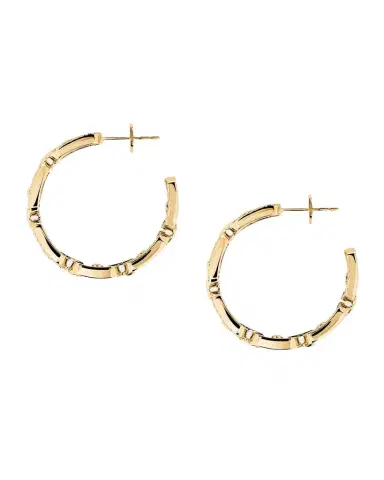Messika MOVE LINK 18K YELLOW GOLD DIAMOND HOOP EARRINGS | Thumbnail 1 Messika MOVE LINK 18K YELLOW GOLD DIAMOND HOOP EARRINGS | Thumbnail 1