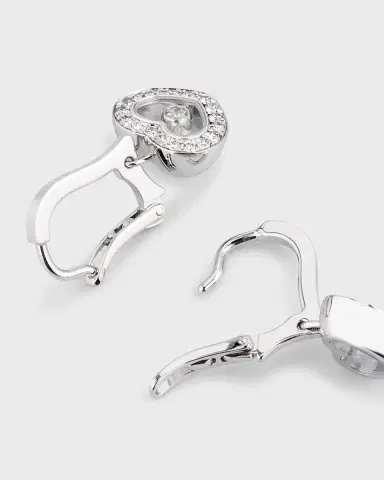 Chopard Happy Diamonds 18K White Gold Drop Diamond Earrings | Thumbnail 3 Chopard Happy Diamonds 18K White Gold Drop Diamond Earrings | Thumbnail 3