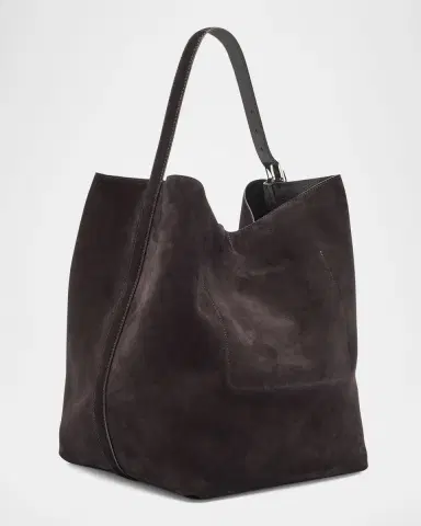 TOTEME Belted Tote Bag in Suede | Thumbnail 6 TOTEME Belted Tote Bag in Suede | Thumbnail 6