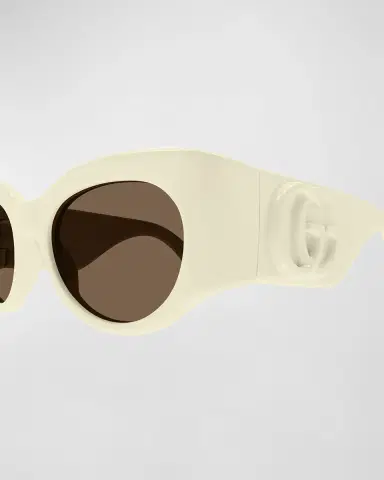 Gucci GG Plastic Round Sunglasses | Thumbnail 3 Gucci GG Plastic Round Sunglasses | Thumbnail 3