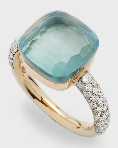 Pomellato Nudo 18K Rose Gold Gemstone and Diamond Ring | Thumbnail 3 Pomellato Nudo 18K Rose Gold Gemstone and Diamond Ring | Thumbnail 3