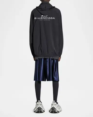 Balenciaga Men 's Activewear Wind-Resistant Jacket | Thumbnail 3 Balenciaga Men 's Activewear Wind-Resistant Jacket | Thumbnail 3