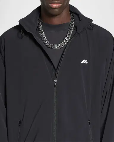 Balenciaga Men 's Activewear Wind-Resistant Jacket | Thumbnail 5 Balenciaga Men 's Activewear Wind-Resistant Jacket | Thumbnail 5