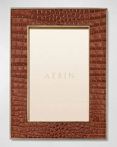 AERIN Classic Croc Leather Frame | Thumbnail 2 AERIN Classic Croc Leather Frame | Thumbnail 2