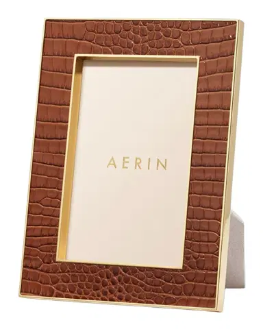 AERIN Classic Croc Leather Frame | Thumbnail 1 AERIN Classic Croc Leather Frame | Thumbnail 1