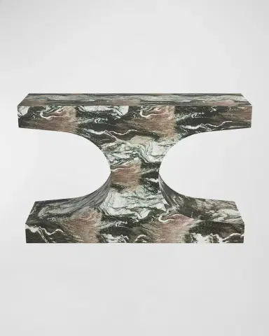 Arteriors Augustine Faux Marble Console Table | Thumbnail 2 Arteriors Augustine Faux Marble Console Table | Thumbnail 2