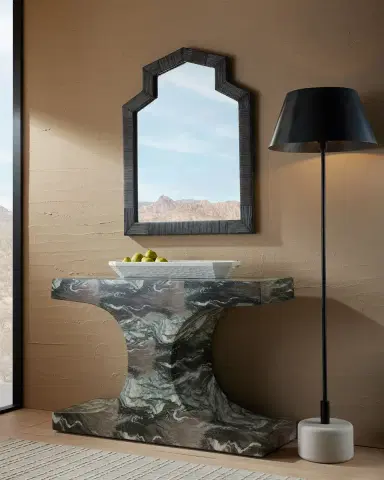 Arteriors Augustine Faux Marble Console Table | Thumbnail 3 Arteriors Augustine Faux Marble Console Table | Thumbnail 3