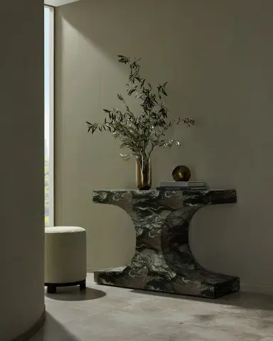 Arteriors Augustine Faux Marble Console Table | Thumbnail 4 Arteriors Augustine Faux Marble Console Table | Thumbnail 4