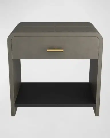 Arteriors Buchanan Leather Side Table | Thumbnail 2 Arteriors Buchanan Leather Side Table | Thumbnail 2