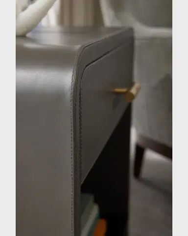 Arteriors Buchanan Leather Side Table | Thumbnail 4 Arteriors Buchanan Leather Side Table | Thumbnail 4