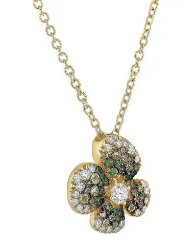 Miseno 18K Yellow Gold Ischia Pendant Necklace with Ombre Diamonds and Tsvaorite | Thumbnail 1 Miseno 18K Yellow Gold Ischia Pendant Necklace with Ombre Diamonds and Tsvaorite | Thumbnail 1
