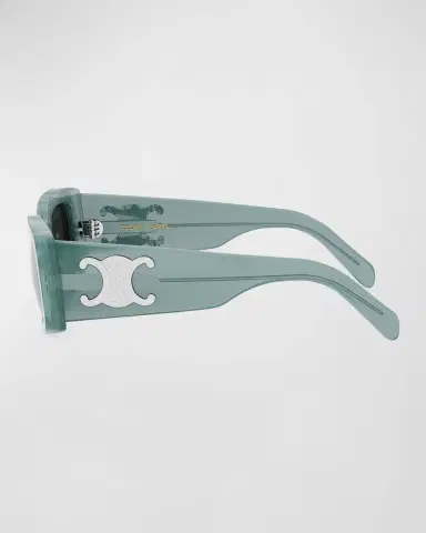 CELINE Triomphe Acetate Rectangle Sunglasses | Thumbnail 3 CELINE Triomphe Acetate Rectangle Sunglasses | Thumbnail 3