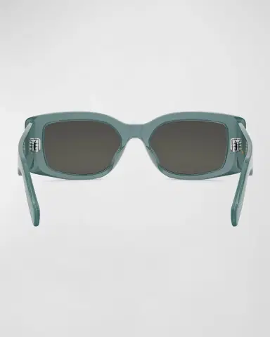 CELINE Triomphe Acetate Rectangle Sunglasses | Thumbnail 5 CELINE Triomphe Acetate Rectangle Sunglasses | Thumbnail 5