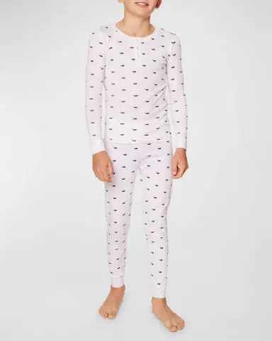 Petite Plume Kid's Pima Cotton Snug Fit Pajama Set, Size 2-14 | Thumbnail 2 Petite Plume Kid's Pima Cotton Snug Fit Pajama Set, Size 2-14 | Thumbnail 2