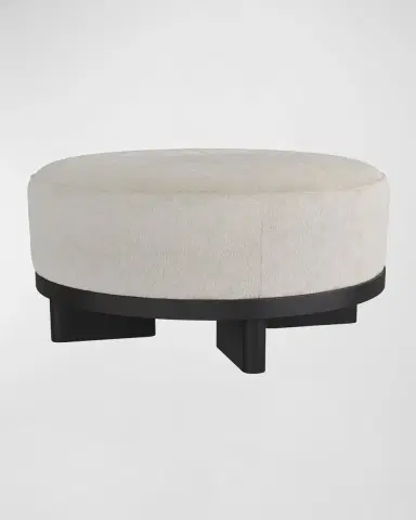 Arteriors Aurora Hair on Hide Ottoman | Thumbnail 2 Arteriors Aurora Hair on Hide Ottoman | Thumbnail 2