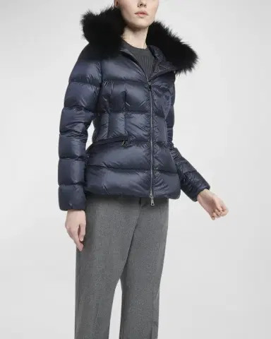 Moncler Boed Hooded Shearling-Trimmed Short Down Jacket | Thumbnail 7 Moncler Boed Hooded Shearling-Trimmed Short Down Jacket | Thumbnail 7