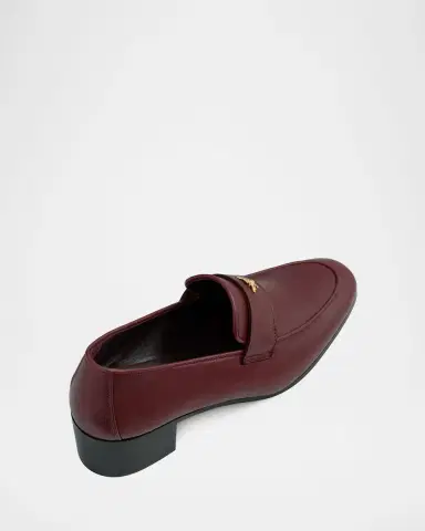 Bougeotte Leather Medallion Heeled Loafers | Thumbnail 3 Bougeotte Leather Medallion Heeled Loafers | Thumbnail 3